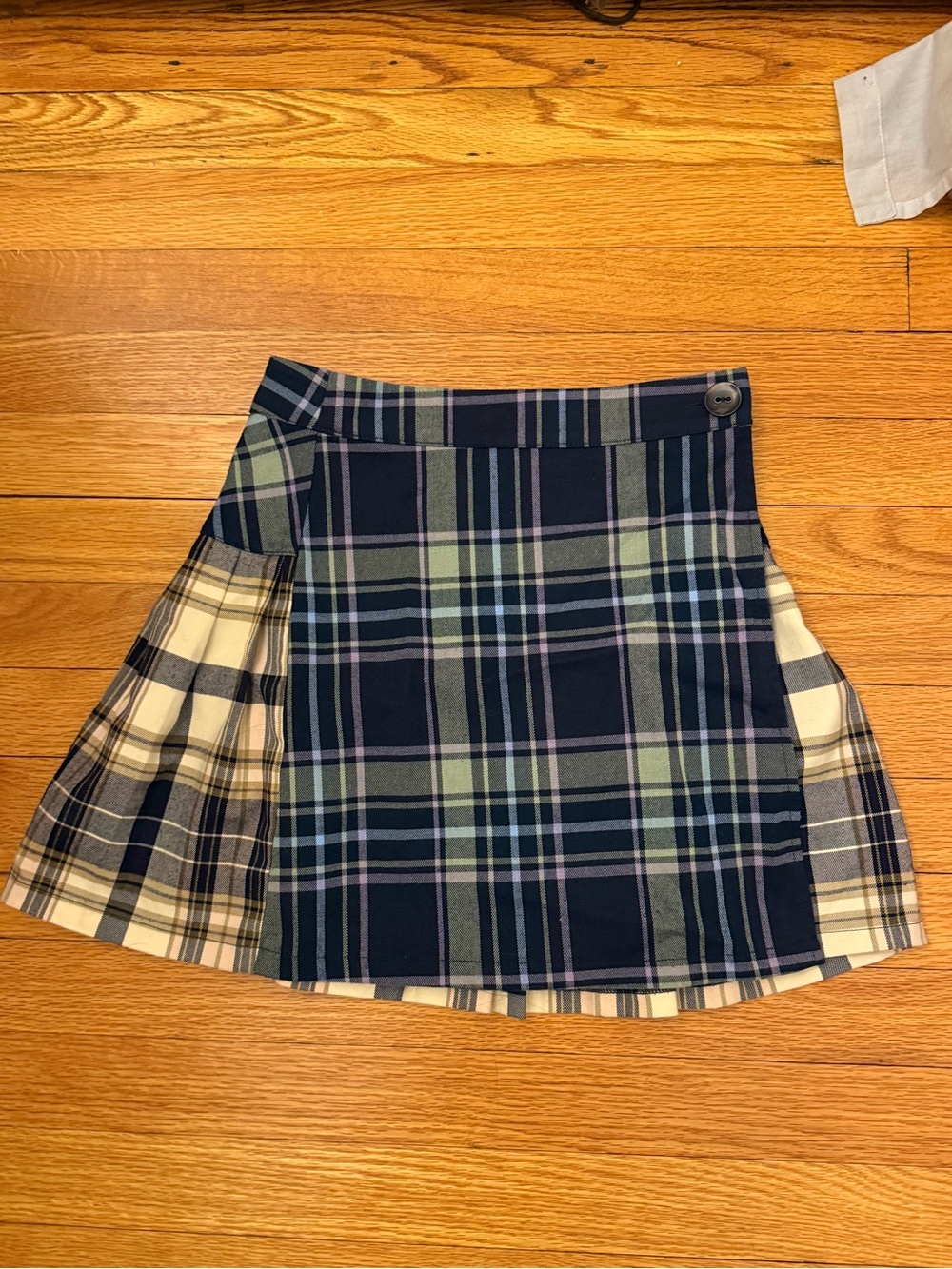 Urban Outfitters Plaid Wrap Mini Skirt